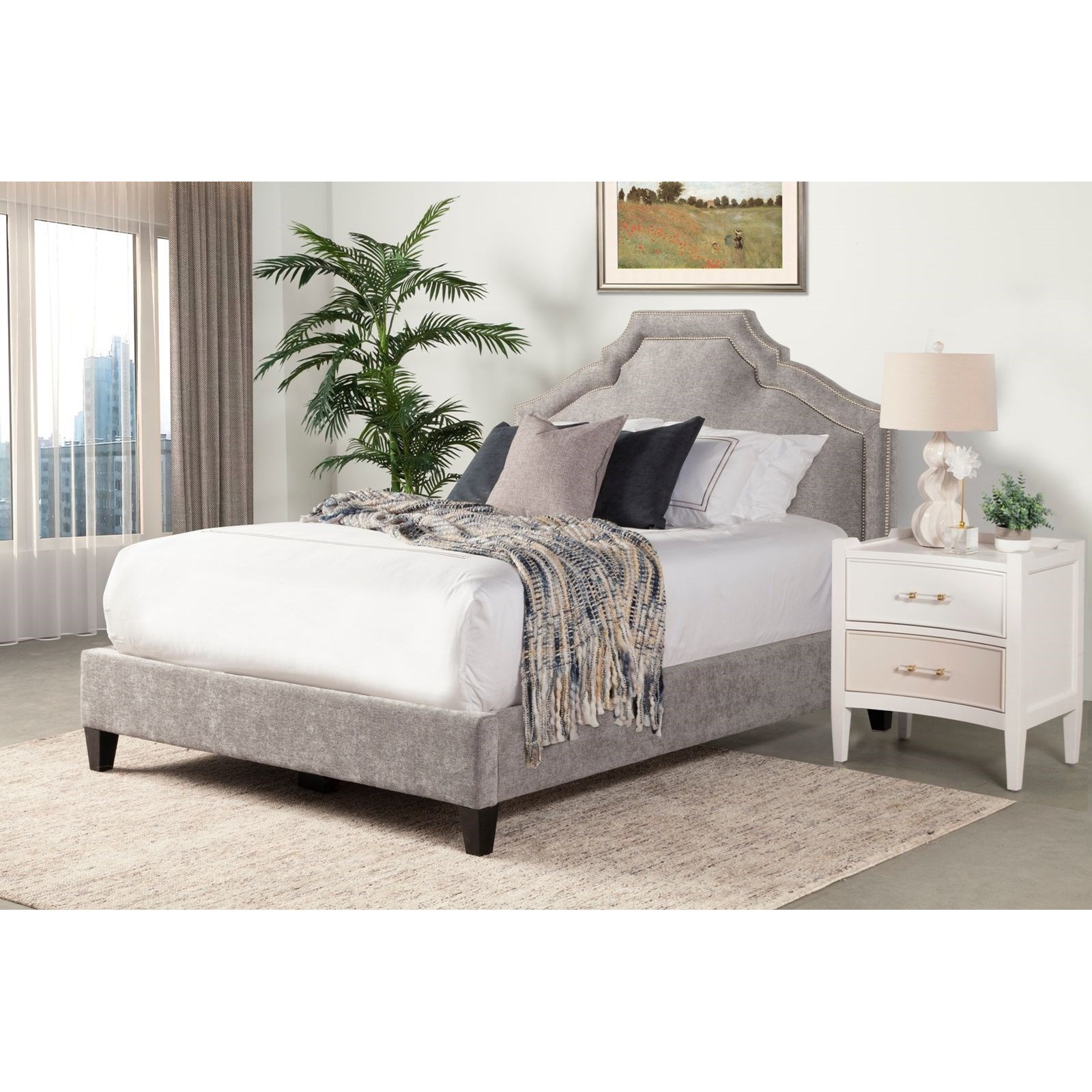 Parker Living Casey Transitional Queen Upholstered Bed | Sheely's